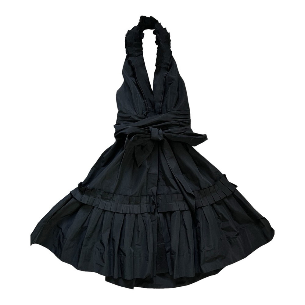 BCBGMAXAZRIA Black halter dress